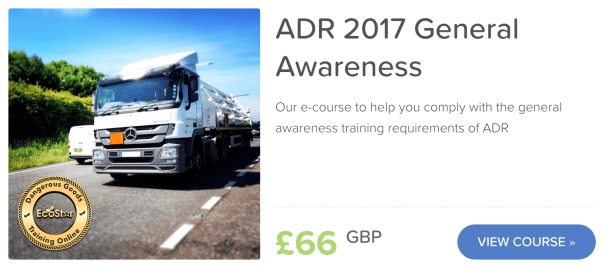 ADR 2017 General Awareness Training Online elearning